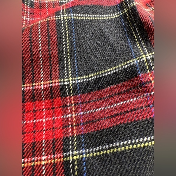 Bershka Red/Black Plaid pants Size Small - Picture 4 of 16
